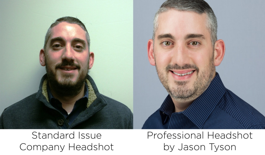 Standard vs Professional Headshot